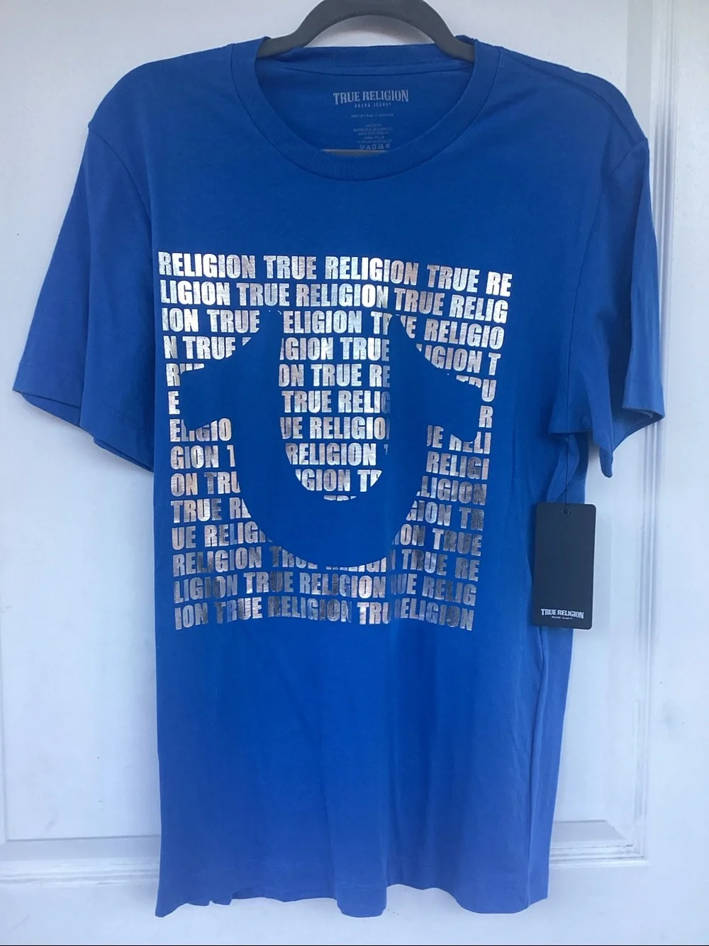 True Religion Script Short Sleeve T-Shirt Men’s Size M New